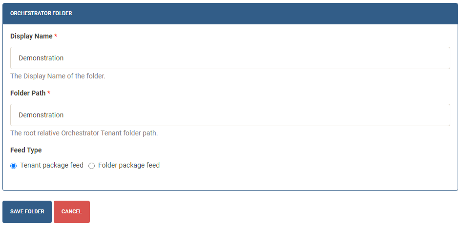 RoboDeploy Configuration Manager Folders