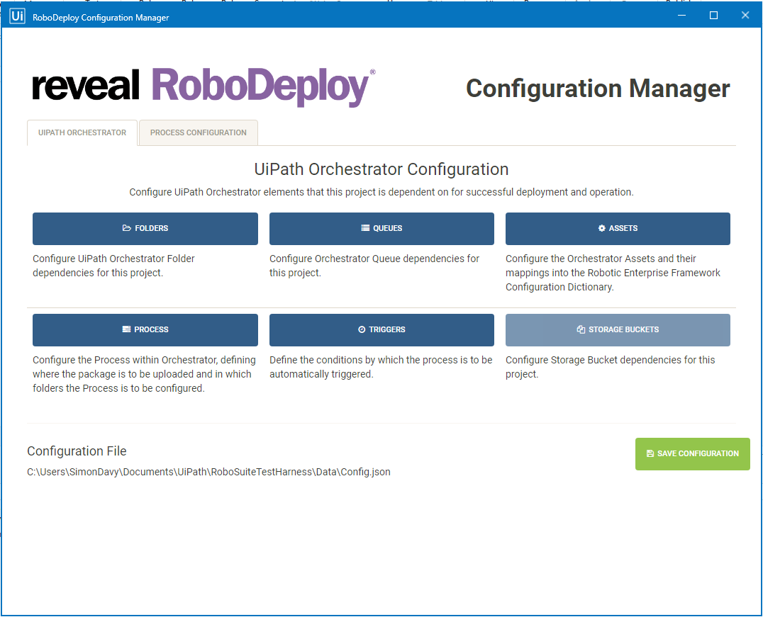 RoboDeploy Configuration Manager