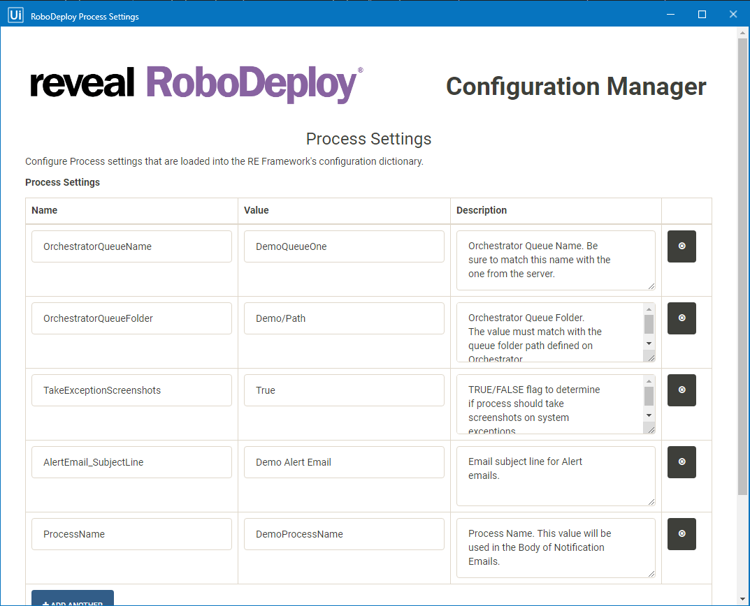 RoboDeploy Configuration Manager Settings