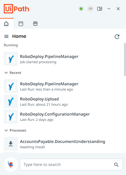 RoboDeploy Pipelie Manager UiPath Assistant